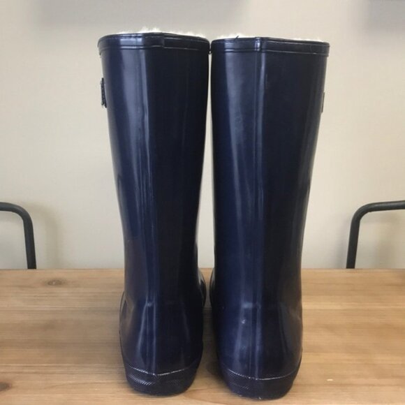 MoovBoot SuperGloss Tall Rubber/Sheepskin Boot - Picture 4 of 9